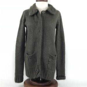 Zara Brown Snap Cardigan